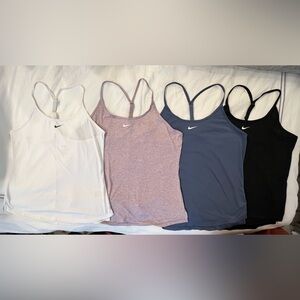 Lot Of 4 Nike Dri-Fit Stretch Quick Dry  Racerback Tank Top Women’s Size Medium